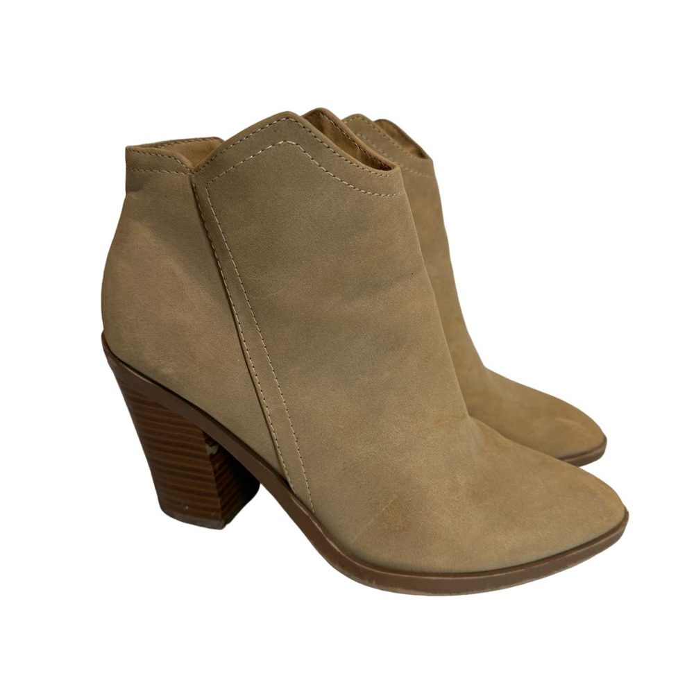 Soda Suede Booties Beige Light Brown Size 6.5 Boots‎ - EUC - Picture 3 of 11